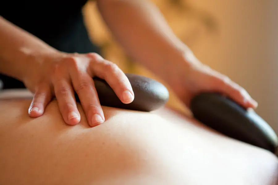 Hot stone massage service in Abu Dhabi 